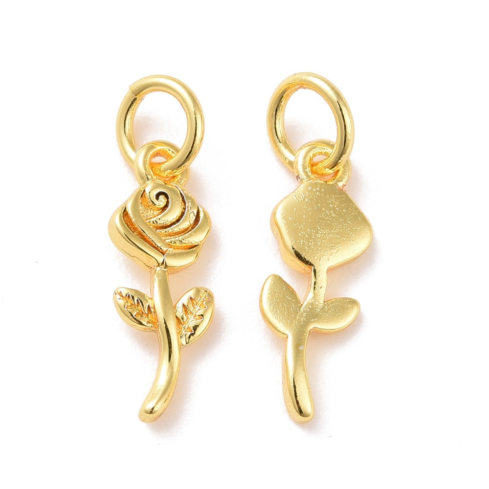 10kt Gold Rose | Charm