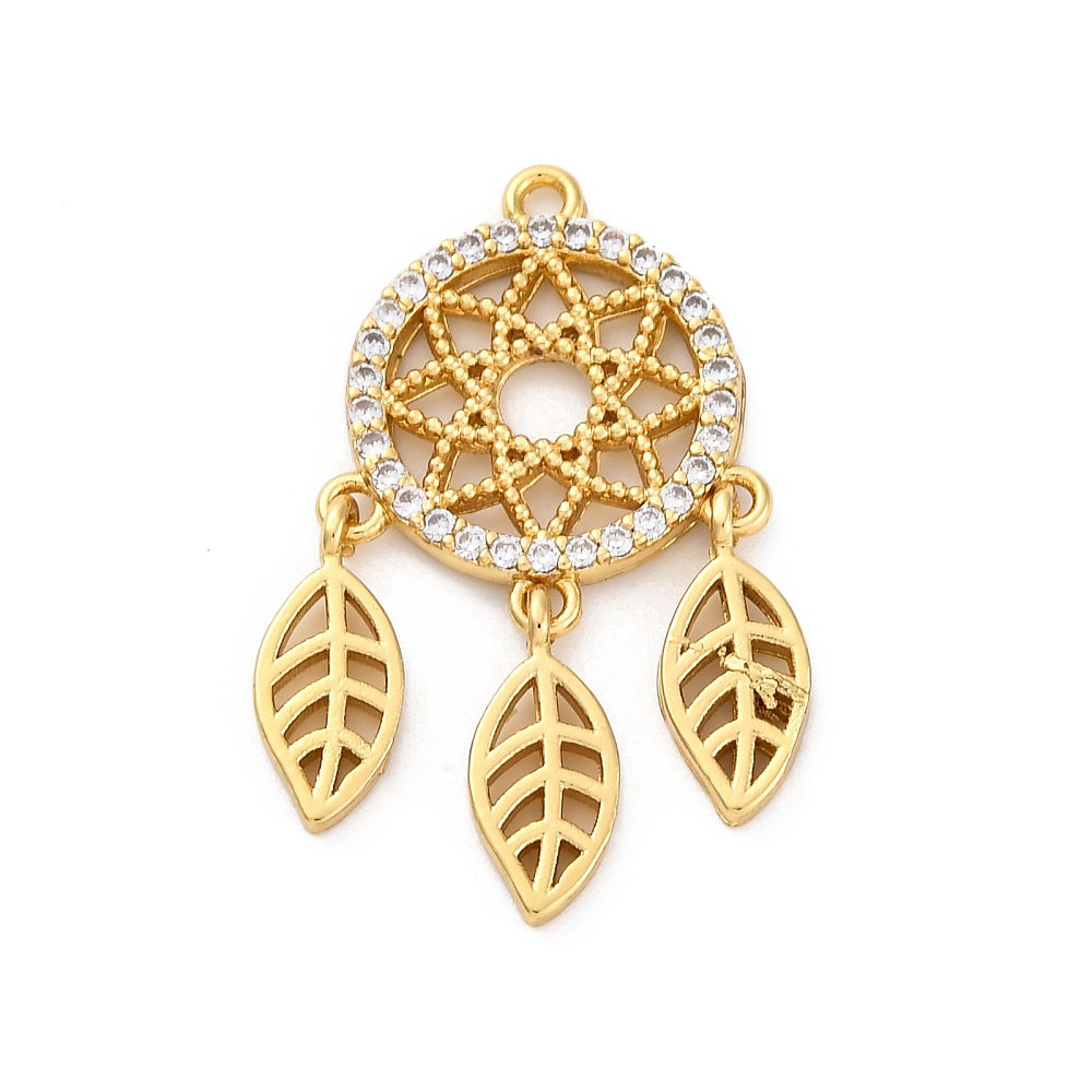 Gold Dream Catcher| Charm