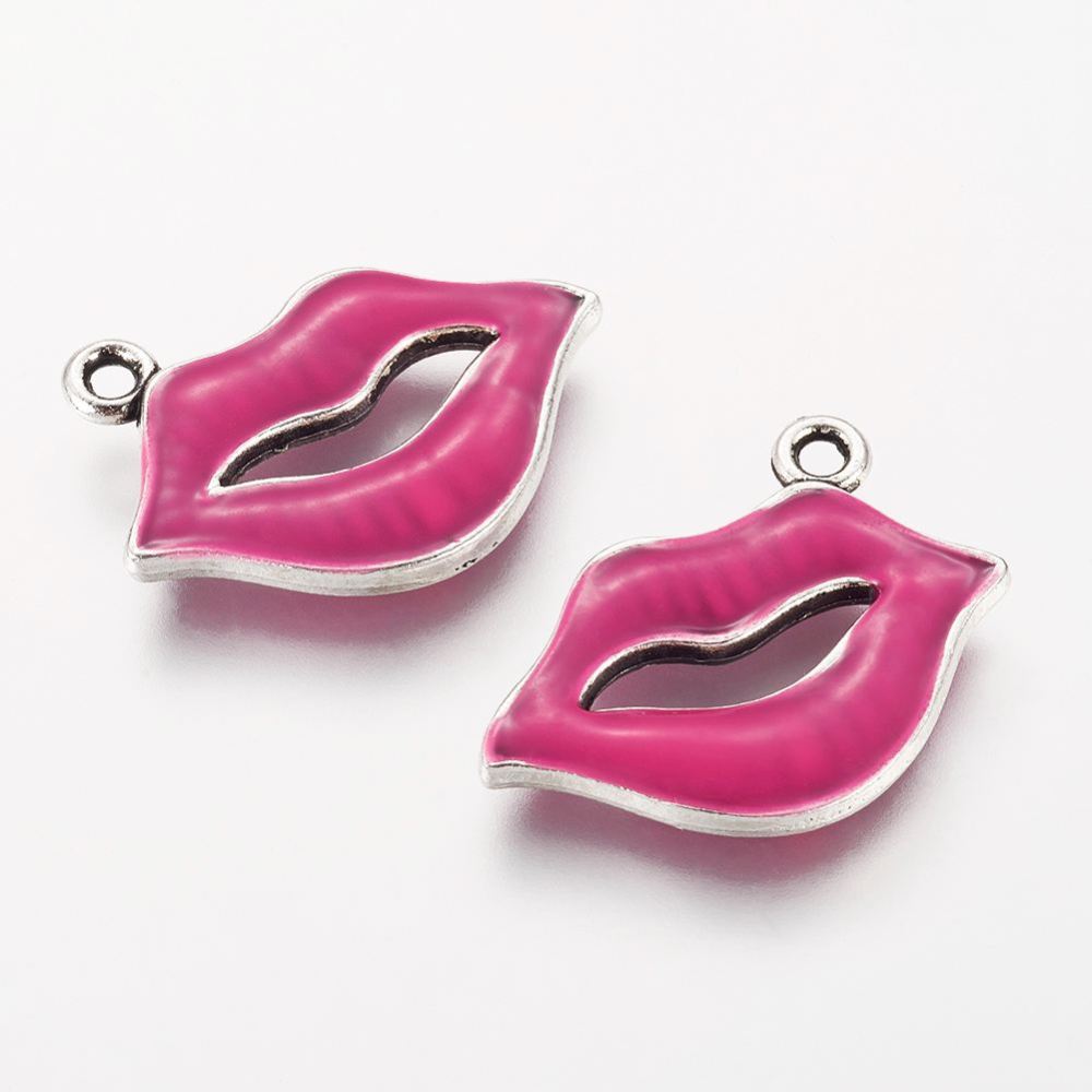 Hot Pink Lips | Charm